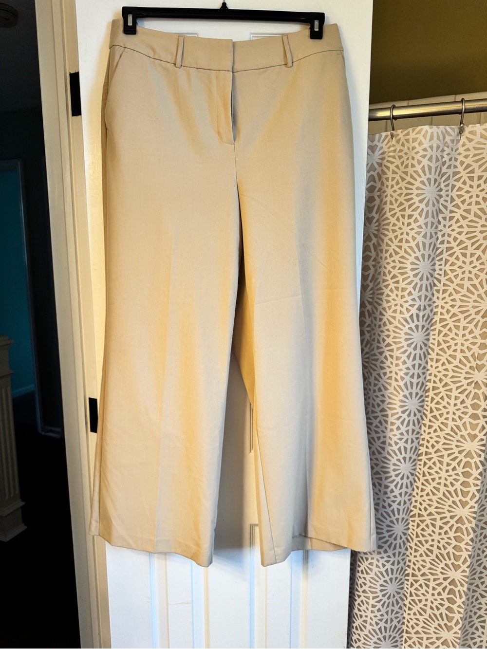 Lane Bryant Wide-Leg Dress Pants in Beige